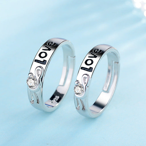 Wholesale Copper Zircon Couple Rings JDC-RS-YZM054 Rings 伊之美 Wholesale Jewelry JoyasDeChina Joyas De China