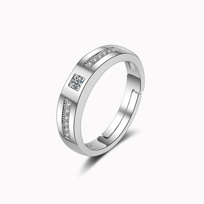 Wholesale Copper Zircon Couple Rings JDC-RS-YZM066 Rings 伊之美 female Wholesale Jewelry JoyasDeChina Joyas De China