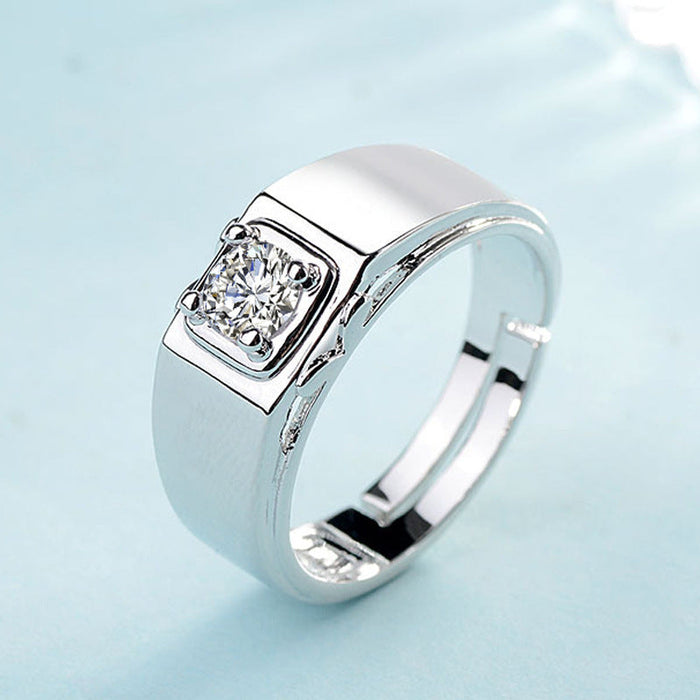 Wholesale Copper Zircon Couple Rings JDC-RS-YZM071 Rings 伊之美 Wholesale Jewelry JoyasDeChina Joyas De China