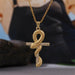Wholesale Copper Zircon Cross Snake Necklaces JDC-NE-Yuet016 Necklaces 跃腾 gold Wholesale Jewelry JoyasDeChina Joyas De China