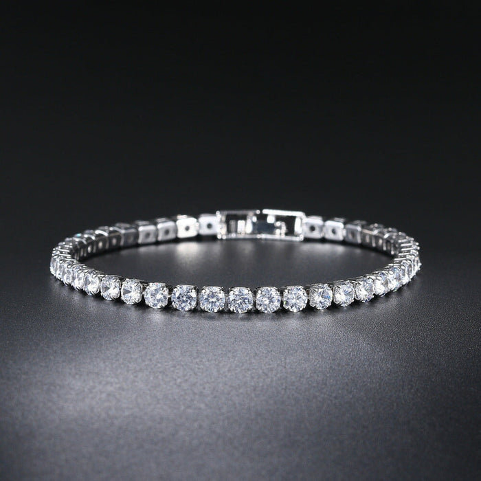 Wholesale Copper Zircon Full Diamond Tennis Chain Bracelet JDC-BT-ZuoYi001 Bracelet 佐伊 Wholesale Jewelry JoyasDeChina Joyas De China