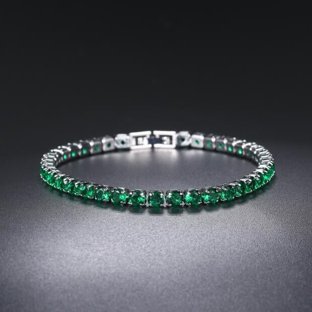 Wholesale Copper Zircon Full Diamond Tennis Chain Bracelet JDC-BT-ZuoYi001 Bracelet 佐伊 Wholesale Jewelry JoyasDeChina Joyas De China