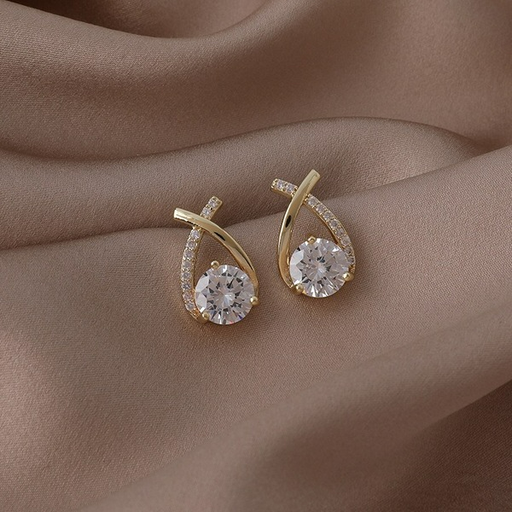 Wholesale copper zircon geometric Earrings JDC-ES-MS100 Earrings JoyasDeChina Wholesale Jewelry JoyasDeChina Joyas De China