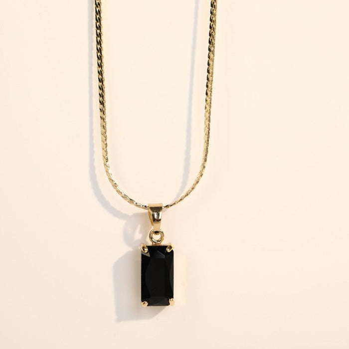 Wholesale copper Zircon Necklace JDC-NE-Jif001 NECKLACE 集沣 black Wholesale Jewelry JoyasDeChina Joyas De China