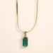 Wholesale copper Zircon Necklace JDC-NE-Jif001 NECKLACE 集沣 green Wholesale Jewelry JoyasDeChina Joyas De China