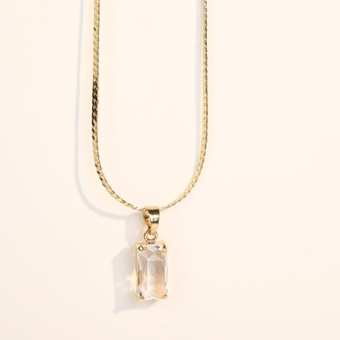 Wholesale copper Zircon Necklace JDC-NE-Jif001 NECKLACE 集沣 white Wholesale Jewelry JoyasDeChina Joyas De China