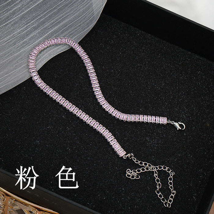 Wholesale Copper Zircon Necklaces JDC-NE-JX040 Necklaces 锦希 Wholesale Jewelry JoyasDeChina Joyas De China