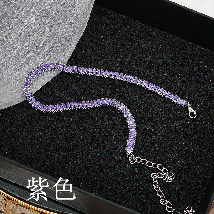 Wholesale Copper Zircon Necklaces JDC-NE-JX040 Necklaces 锦希 Wholesale Jewelry JoyasDeChina Joyas De China
