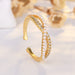 Wholesale Copper Zircon Pearl Rings JDC-RS-QLX004 Rings 巧兰轩 gold adjustable Wholesale Jewelry JoyasDeChina Joyas De China