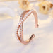 Wholesale Copper Zircon Pearl Rings JDC-RS-QLX004 Rings 巧兰轩 rose gold adjustable Wholesale Jewelry JoyasDeChina Joyas De China