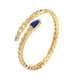 Wholesale Copper Zircon Snake Bracelet JDC-BT-Yuet003 Bracelet 跃腾 blue Wholesale Jewelry JoyasDeChina Joyas De China