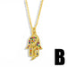 Wholesale Copper Zircon Snake Cross Necklaces JDC-NE-AS399 Necklaces 翱升 Wholesale Jewelry JoyasDeChina Joyas De China