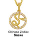 Wholesale Copper Zircon Snake Necklaces JDC-NE-AS401 Necklaces 翱升 Wholesale Jewelry JoyasDeChina Joyas De China