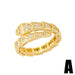 Wholesale Copper Zircon Snake Rings JDC-RS-AS408 Rings 翱升 Wholesale Jewelry JoyasDeChina Joyas De China