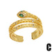 Wholesale Copper Zircon Snake Rings JDC-RS-AS409 Rings 翱升 C adjustable Wholesale Jewelry JoyasDeChina Joyas De China