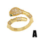 Wholesale Copper Zircon Snake Rings JDC-RS-AS412 Rings 翱升 A adjustable Wholesale Jewelry JoyasDeChina Joyas De China