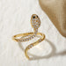 Wholesale Copper Zircon Snake Rings JDC-RS-Yuet002 Rings 跃腾 Wholesale Jewelry JoyasDeChina Joyas De China