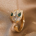 Wholesale Copper Zircon Snake Rings JDC-RS-Yuet005 Rings 跃腾 gold adjustable Wholesale Jewelry JoyasDeChina Joyas De China