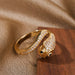 Wholesale Copper Zircon Snake Rings JDC-RS-Yuet008 Rings 跃腾 Wholesale Jewelry JoyasDeChina Joyas De China
