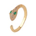 Wholesale Copper Zircon Snake Rings JDC-RS-Yuet010 Rings 跃腾 Wholesale Jewelry JoyasDeChina Joyas De China