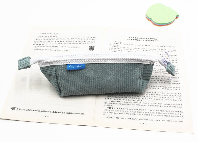 Wholesale Corduroy Pencil Case Pencil Bags Stationery Box JDC-PB-Donglej001 Pencil Bags 东津 Wholesale Jewelry JoyasDeChina Joyas De China
