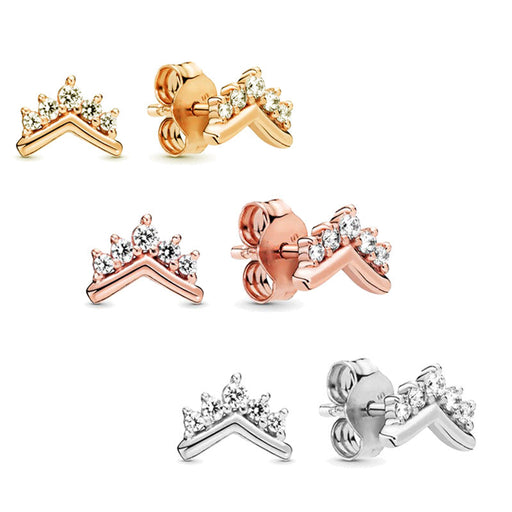 Wholesale coronal wishing bone Earrings JDC-ES-xingl007 Earrings 星鸾 Wholesale Jewelry JoyasDeChina Joyas De China