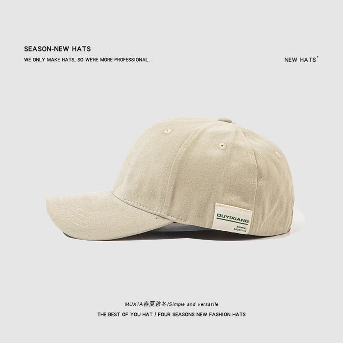 Wholesale Cotton Baseball Hat Couple Shade Soft Top Cap JDC-FH-Muxia002 Fashionhat 沐夏 khaki adjustable Wholesale Jewelry JoyasDeChina Joyas De China