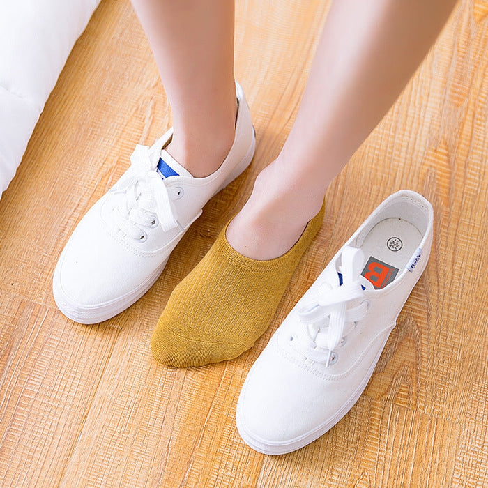 Wholesale Cotton Invisible Socks Women's Silicone Non-Slip Socks JDC-SK-BuZL002 Sock 步之蓝 Wholesale Jewelry JoyasDeChina Joyas De China