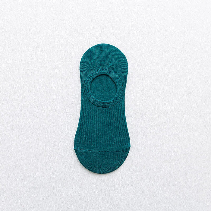 Wholesale Cotton Invisible Socks Women's Silicone Non-Slip Socks JDC-SK-BuZL002 Sock 步之蓝 Green one size Wholesale Jewelry JoyasDeChina Joyas De China