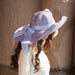 Wholesale Cotton Linen Beach Sun Hat Straw Hat JDC-FH-Hanc014 Fashionhat 涵承 purple Wholesale Jewelry JoyasDeChina Joyas De China
