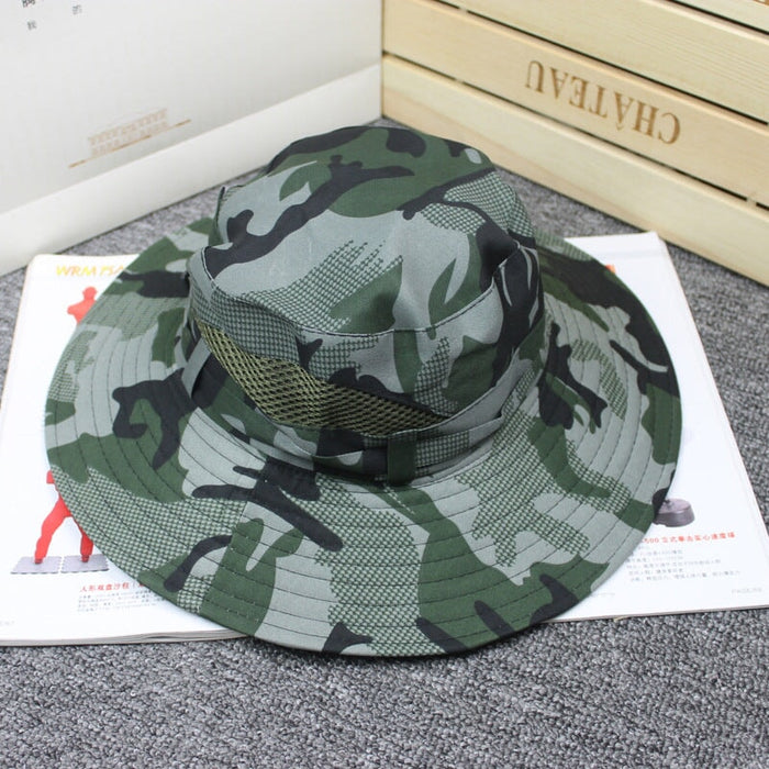Wholesale Cotton Outdoor Camouflage Bucket Hat Hiking Hat JDC-FH-Hanc006 Fashionhat 涵承 yuandian Wholesale Jewelry JoyasDeChina Joyas De China