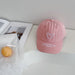 Wholesale Cotton Solid Color Peaked Cap JDC-FH-LH080 Fashionhat 旅禾 pink Wholesale Jewelry JoyasDeChina Joyas De China