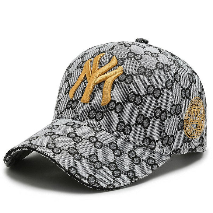 Wholesale Cotton Spring Summer Outdoor Embroidered Baseball Hat JDC-FH-JiaC002 Fashionhat 佳辰 grey gold adjustable Wholesale Jewelry JoyasDeChina Joyas De China