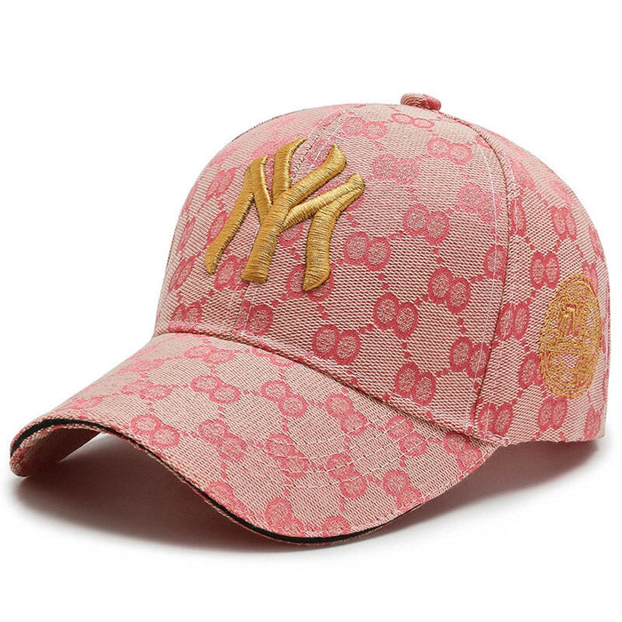 Wholesale Cotton Spring Summer Outdoor Embroidered Baseball Hat JDC-FH-JiaC002 Fashionhat 佳辰 Pink adjustable Wholesale Jewelry JoyasDeChina Joyas De China