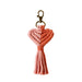 Wholesale Cotton String Zinc Alloy Heart Tassel Keychain JDC-KC-JM001 Keychains 杰米 orange K68360 Wholesale Jewelry JoyasDeChina Joyas De China