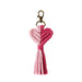 Wholesale Cotton String Zinc Alloy Heart Tassel Keychain JDC-KC-JM001 Keychains 杰米 pink K68360 Wholesale Jewelry JoyasDeChina Joyas De China