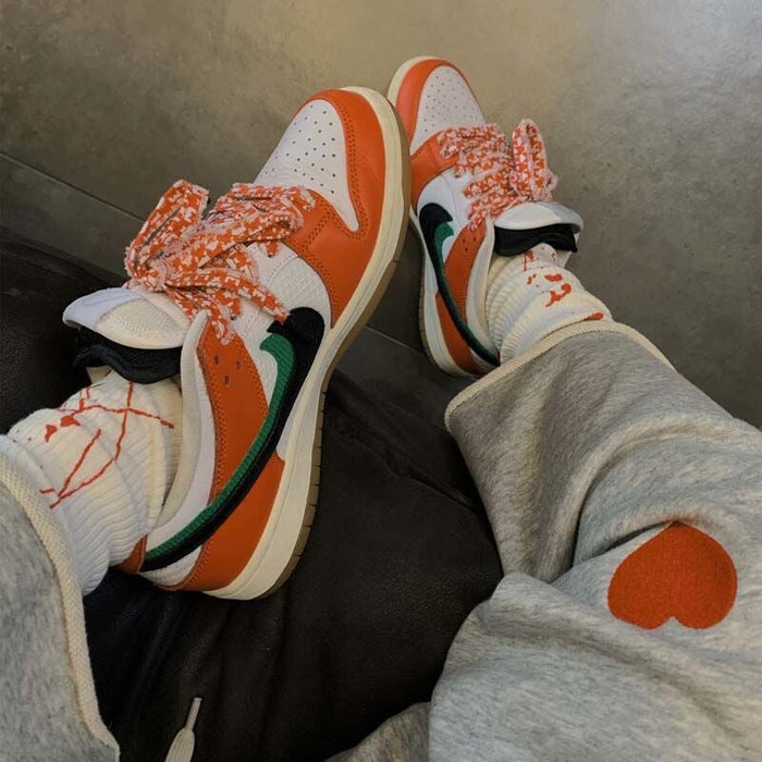 Wholesale Cotton Thin Section Ink Splash Graffiti Couple Socks MOQ≥2 JDC-SK-XiangY001 Sock 翔域 orange Wholesale Jewelry JoyasDeChina Joyas De China