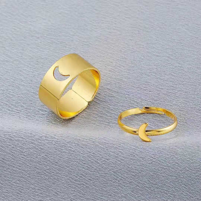 Wholesale couple 2 piece suit butterfly star metal Rings MOQ≥2 JDC-RS-SF017 Rings 少峰 Wholesale Jewelry JoyasDeChina Joyas De China