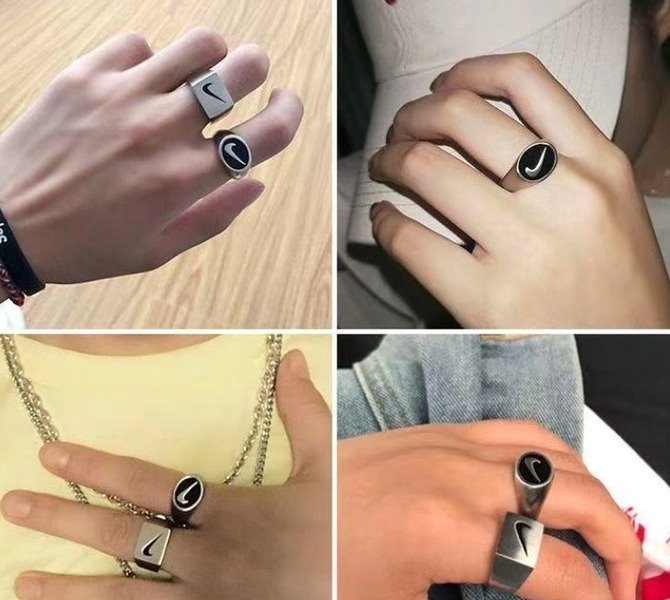 Wholesale couple fashion tick symbol metal Rings MOQ≥2 JDC-RS-SF016 Rings 少峰 Wholesale Jewelry JoyasDeChina Joyas De China