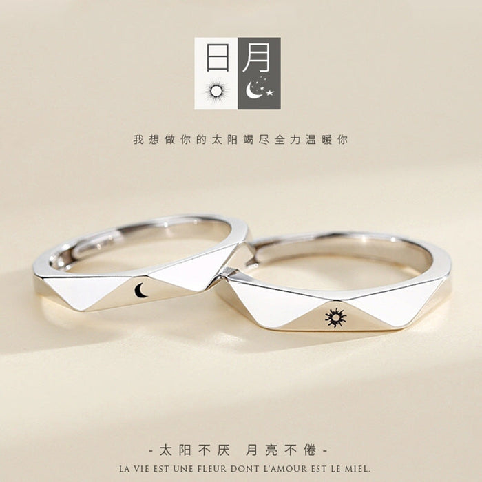 Wholesale couple opening adjustable plain silver ring JDC-RS-NS008 Rings 尼森 Wholesale Jewelry JoyasDeChina Joyas De China