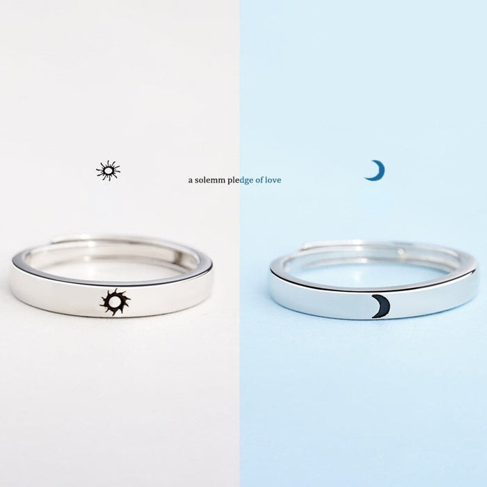 Wholesale couple opening adjustable plain silver ring JDC-RS-NS008 Rings 尼森 Wholesale Jewelry JoyasDeChina Joyas De China