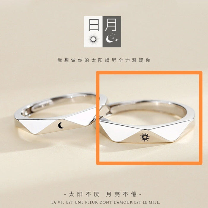 Wholesale couple opening adjustable plain silver ring JDC-RS-NS008 Rings 尼森 Wholesale Jewelry JoyasDeChina Joyas De China
