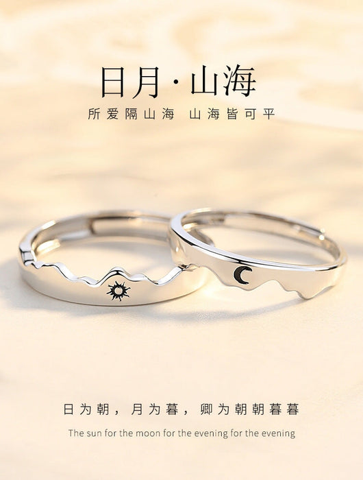 Wholesale couple opening adjustable plain silver ring JDC-RS-NS008 Rings 尼森 Wholesale Jewelry JoyasDeChina Joyas De China