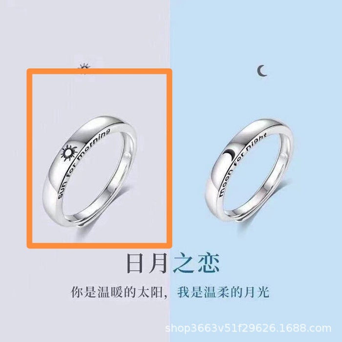 Wholesale couple opening adjustable plain silver ring JDC-RS-NS008 Rings 尼森 Dynasty opening adjustable Wholesale Jewelry JoyasDeChina Joyas De China