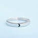 Wholesale couple opening adjustable plain silver ring JDC-RS-NS008 Rings 尼森 moon opening adjustable Wholesale Jewelry JoyasDeChina Joyas De China
