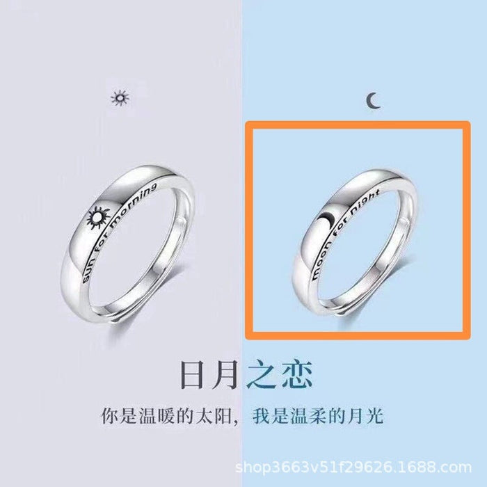 Wholesale couple opening adjustable plain silver ring JDC-RS-NS008 Rings 尼森 Twilight . opening adjustable Wholesale Jewelry JoyasDeChina Joyas De China
