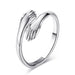 Wholesale couple rings JDC-RS-A407 Rings JoyasDeChina 02 white K Adjustable opening Wholesale Jewelry JoyasDeChina Joyas De China