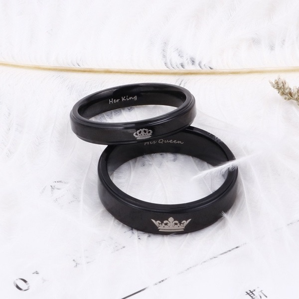 Wholesale couple stainless steel rings JDC-RS-KL016 Rings JoyasDeChina Men's size 7 Wholesale Jewelry JoyasDeChina Joyas De China