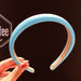 Wholesale cream sponge hair band JDC-HD-i104 Headband JoyasDeChina 19-Lake Blue Wholesale Jewelry JoyasDeChina Joyas De China