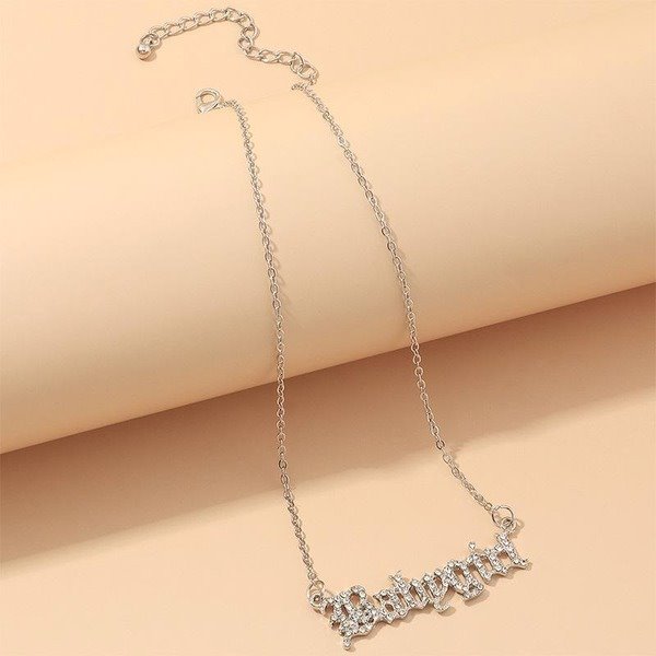 Wholesale Creative Babygirl Alloy Necklaces JDC-NE-E308 Necklaces 奈珠 Wholesale Jewelry JoyasDeChina Joyas De China